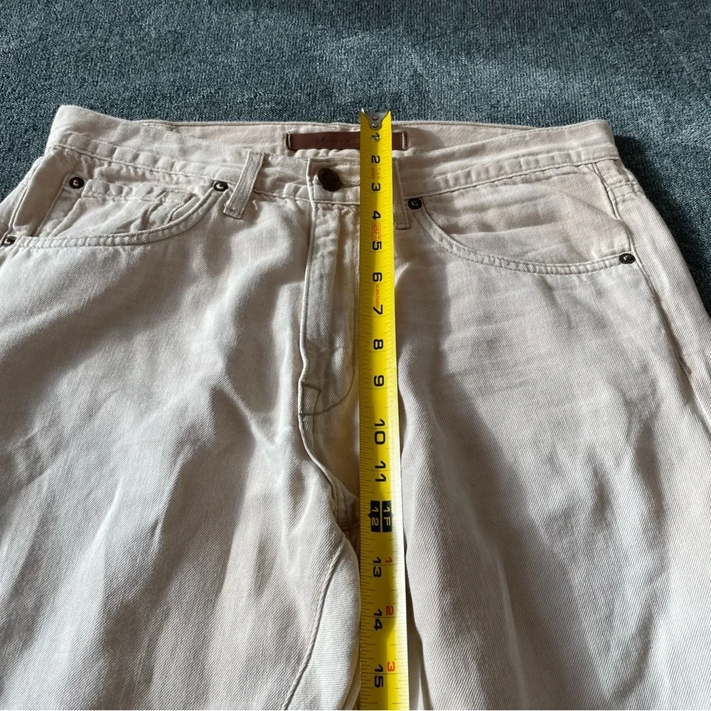 Avage Denim Beige Waterman Jeans Size 32 - Picture 8 of 12